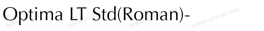 Optima LT Std(Roman)字体转换